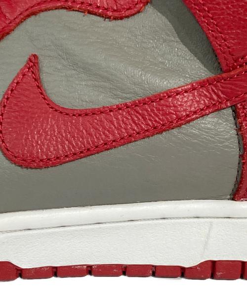 NIKE（ナイキ）NIKE (ナイキ) DUNK HI RETRO QS/ダンク ハイ レトロ クイックストライク グレー×レッド サイズ:US9.5の古着・服飾アイテム