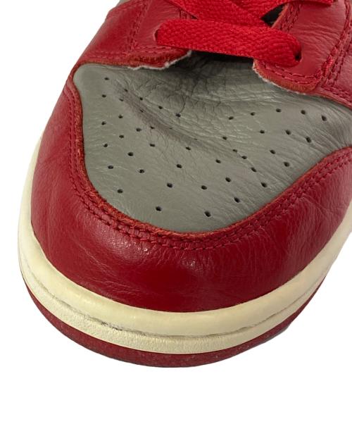 NIKE（ナイキ）NIKE (ナイキ) DUNK HI RETRO QS/ダンク ハイ レトロ クイックストライク グレー×レッド サイズ:US9.5の古着・服飾アイテム