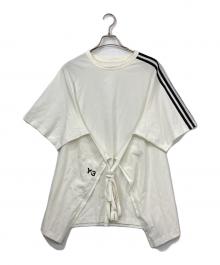 Y-3（ワイスリー）の古着「Sail Closure Short Sleeve Tee」｜ホワイト