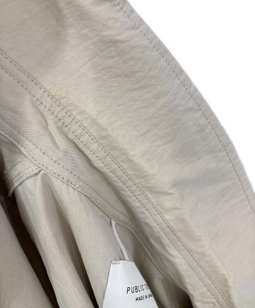 PUBLIC TOKYO（パブリックトウキョウ）PUBLIC TOKYO (パブリックトウキョウ) スリーブレストレンチコート ベージュ サイズ:Fの古着・服飾アイテム