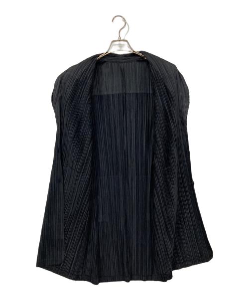 PLEATS PLEASE（プリーツプリーズ）PLEATS PLEASE (プリーツプリーズ) ロングプリーツジャケット ブラック サイズ:4の古着・服飾アイテム