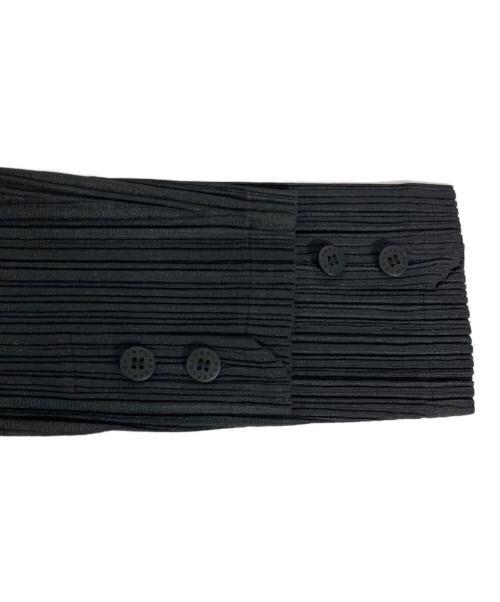 PLEATS PLEASE（プリーツプリーズ）PLEATS PLEASE (プリーツプリーズ) ロングプリーツジャケット ブラック サイズ:4の古着・服飾アイテム