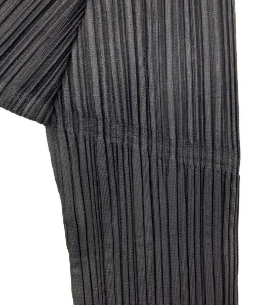 PLEATS PLEASE（プリーツプリーズ）PLEATS PLEASE (プリーツプリーズ) プリーツジップアップブルゾン ブラック サイズ:3の古着・服飾アイテム