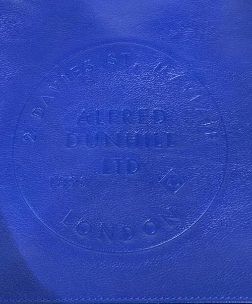 dunhill（ダンヒル）dunhill (ダンヒル) チルターンフラップメッセンジャーバッグ ブルーの古着・服飾アイテム
