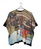 Vivienne Westwood ANGLOMANIAヴィヴィアンウエストウッドアングロマニア）の古着「ピカデリーサーカスアップサイドダウンTシャツ」｜ブラック