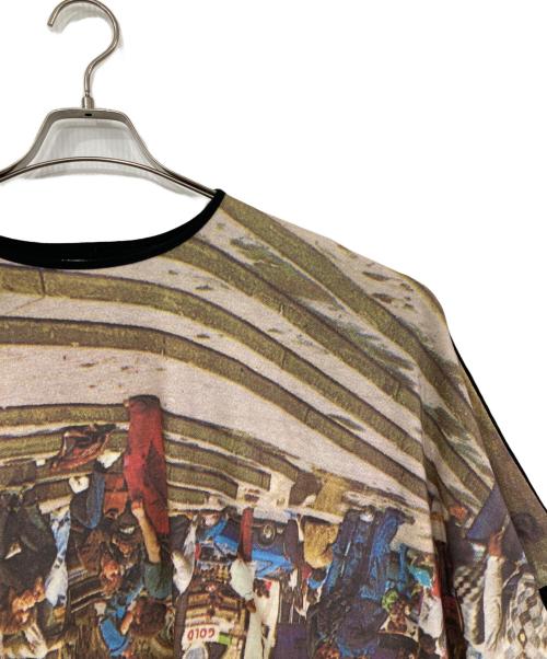 Vivienne Westwood ANGLOMANIA（ヴィヴィアンウエストウッドアングロマニア）Vivienne Westwood ANGLOMANIA (ヴィヴィアンウエストウッドアングロマニア) ピカデリーサーカスアップサイドダウンTシャツ ブラック サイズ:38の古着・服飾アイテム