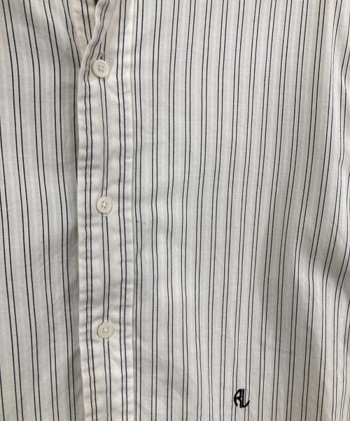 POLO RALPH LAUREN（ポロ・ラルフローレン）POLO RALPH LAUREN (ポロ・ラルフローレン) 丸襟ストライプシャツ ベージュ サイズ:Lの古着・服飾アイテム