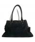 FENDI (フェンディ) パンチングスウェードハンドバッグ ブラック：60000円