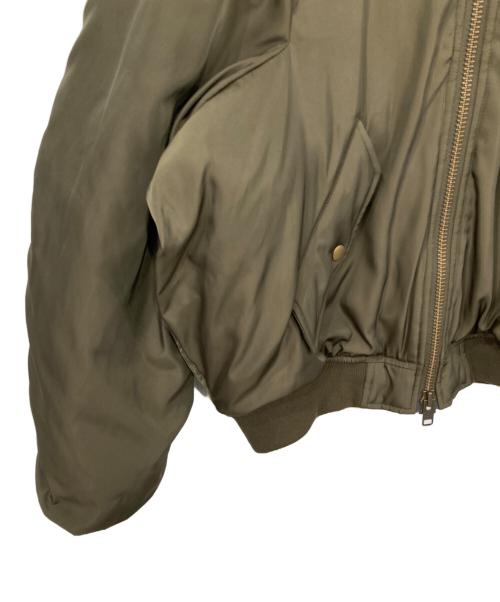ALEXIA STAM（アリシアスタン）ALEXIA STAM (アリシアスタン) Fur Hooded Bomber Jacket オリーブ サイズ:Fの古着・服飾アイテム