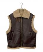 INSCRIREアンスクリア）の古着「Synthetic B-3 Vest」｜ブラウン