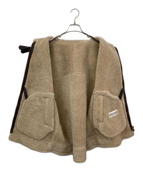 INSCRIRE（アンスクリア）INSCRIRE (アンスクリア) Synthetic B-3 Vest ブラウン サイズ:36の古着・服飾アイテム