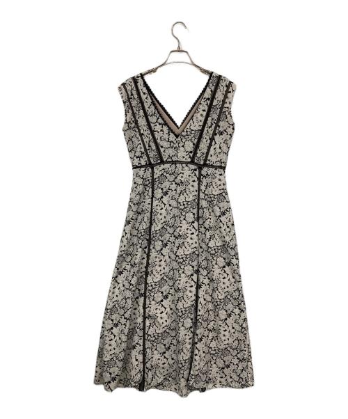 HER LIP TO（ハーリップトゥ）Her lip to (ハーリップトゥ) Trimmed Floral Dress ブラック サイズ:Mの古着・服飾アイテム