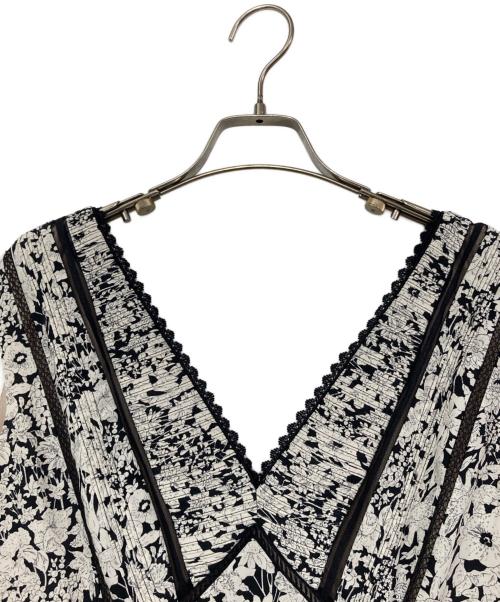 HER LIP TO（ハーリップトゥ）Her lip to (ハーリップトゥ) Trimmed Floral Dress ブラック サイズ:Mの古着・服飾アイテム
