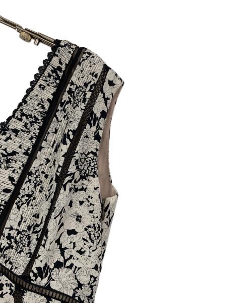 HER LIP TO（ハーリップトゥ）Her lip to (ハーリップトゥ) Trimmed Floral Dress ブラック サイズ:Mの古着・服飾アイテム
