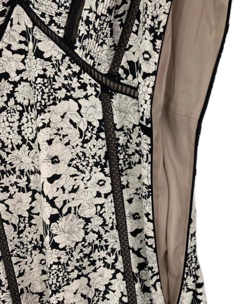HER LIP TO（ハーリップトゥ）Her lip to (ハーリップトゥ) Trimmed Floral Dress ブラック サイズ:Mの古着・服飾アイテム
