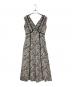 Her lip to（ハーリップトゥ）の古着「Trimmed Floral Dress」｜ブラック