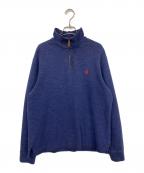 POLO RALPH LAURENポロ・ラルフローレン）の古着「ハーフジップニット」｜ネイビー