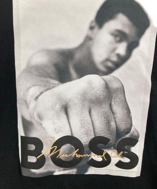 BOSS（ボス）BOSS (ボス) モハメドアリGOATプリントTシャツ ブラック サイズ:Mの古着・服飾アイテム