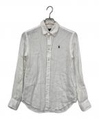 POLO RALPH LAURENポロ・ラルフローレン）の古着「リネンシャツ」｜ホワイト