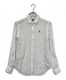 POLO RALPH LAUREN（ポロ・ラルフローレン）の古着「リネンシャツ」｜ホワイト