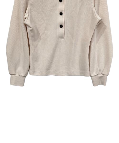 CLANE（クラネ）CLANE (クラネ) POWER SHOULDER POLO TOPS アイボリー サイズ:1の古着・服飾アイテム