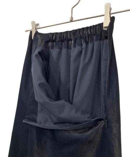 emmi（エミ）emmi (エミ) シャイニーサテンナロースカート ネイビーの古着・服飾アイテム
