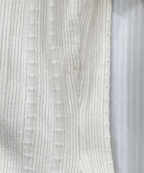 Snidel（スナイデル）Snidel (スナイデル) Sustainableフリルニットプルオーバー ホワイト サイズ:ONE SIZEの古着・服飾アイテム