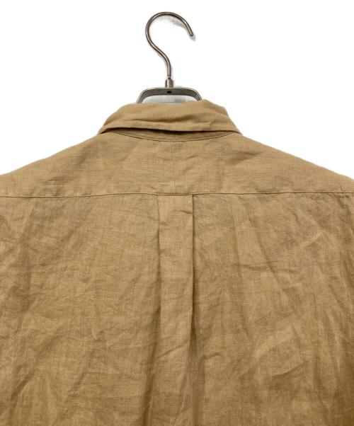 POLO RALPH LAUREN（ポロ・ラルフローレン）POLO RALPH LAUREN (ポロ・ラルフローレン) 半袖リネンシャツ ブラウン サイズ:Ｓの古着・服飾アイテム