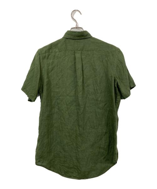 POLO RALPH LAUREN（ポロ・ラルフローレン）POLO RALPH LAUREN (ポロ・ラルフローレン) 半袖リネンシャツ グリーン サイズ:Sの古着・服飾アイテム