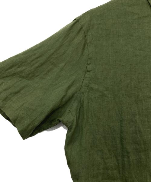 POLO RALPH LAUREN（ポロ・ラルフローレン）POLO RALPH LAUREN (ポロ・ラルフローレン) 半袖リネンシャツ グリーン サイズ:Sの古着・服飾アイテム