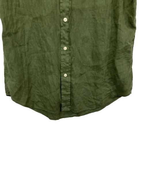 POLO RALPH LAUREN（ポロ・ラルフローレン）POLO RALPH LAUREN (ポロ・ラルフローレン) 半袖リネンシャツ グリーン サイズ:Sの古着・服飾アイテム