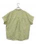 LEILIAN (レリアン) 半袖チェックシャツ グリーン×ホワイト サイズ:XL：4000円
