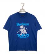 Barbourバブアー）の古着「バブアーキャットプリントTシャツ」｜ブルー
