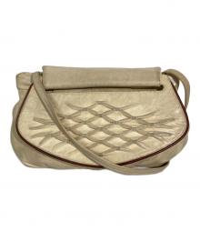 LOEWE（ロエベ）の古着「レザーショルダーバッグ」｜アイボリー