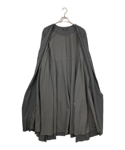 N.O.R.C（ノーク）N.O.R.C (ノーク) ツイルカシュクールワンピース グレー サイズ:1の古着・服飾アイテム