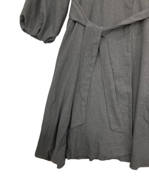 N.O.R.C（ノーク）N.O.R.C (ノーク) ツイルカシュクールワンピース グレー サイズ:1の古着・服飾アイテム