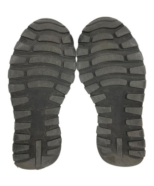 PRADA（プラダ）PRADA (プラダ) Re-Nylon  ブラッシュドレザー スニーカー ブラック サイズ:8の古着・服飾アイテム