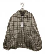 ）の古着「Grease Jacket Bright Grid」｜ベージュ