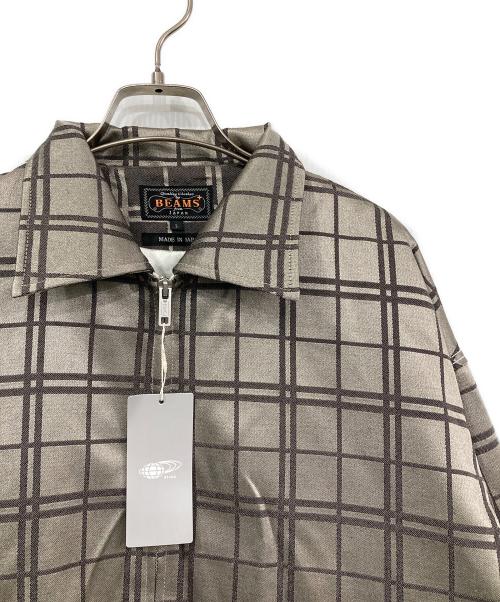 BEAMS PLUS（ビームスプラス）BEAMS PLUS (ビームスプラス) Grease Jacket Bright Grid ベージュ サイズ:L 未使用品の古着・服飾アイテム