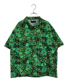 BEAMS T（ビームス ティー）の古着「総柄半袖シャツ」｜グリーン