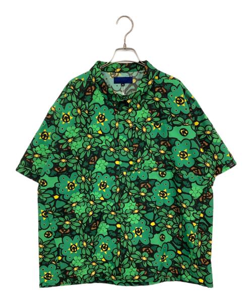 BEAMS T（ビームス ティー）BEAMS T (ビームス ティー) 総柄半袖シャツ グリーン サイズ:XL 未使用品の古着・服飾アイテム