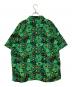 BEAMS T (ビームス ティー) 総柄半袖シャツ グリーン サイズ:XL 未使用品：8000円