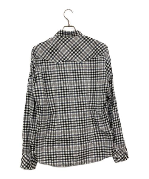 DOLCE & GABBANA（ドルチェ＆ガッバーナ）DOLCE & GABBANA (ドルチェ＆ガッバーナ) SICILIAチェックBDシャツ グレー サイズ:16/41の古着・服飾アイテム