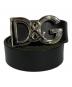 DOLCE & GABBANA（ドルチェ＆ガッバーナ）の古着「DGロゴバックルベルト」｜ブラック