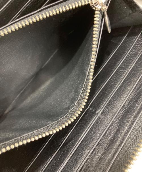 yohji yamamoto+noir（ヨウジヤマモトプリュスノアール）yohji yamamoto+noir (ヨウジヤマモトプリュスノアール) レザーショルダーウォレット ブラックの古着・服飾アイテム