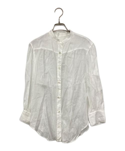 allureville（アルアバイル）allureville (アルアバイル) リネンパフスリーブシャツ ホワイト サイズ:2の古着・服飾アイテム