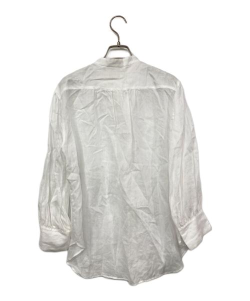 allureville（アルアバイル）allureville (アルアバイル) リネンパフスリーブシャツ ホワイト サイズ:2の古着・服飾アイテム