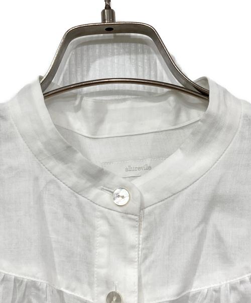 allureville（アルアバイル）allureville (アルアバイル) リネンパフスリーブシャツ ホワイト サイズ:2の古着・服飾アイテム