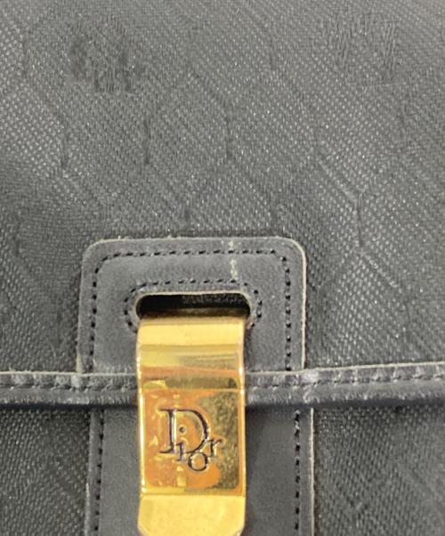 Dior（ディオール）Dior (ディオール) ハニカム柄ショルダーバッグ ブラックの古着・服飾アイテム