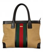 GUCCIグッチ）の古着「シェリーラインハンドバッグ」｜ブラウン